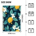 thumbnail image 2 of FORMRS 1-Subject Spiral Notebook 8" x 5" College Ruled 60 Refillable Sheet, 2 Pack, Lemon Leaves, 2 of 7