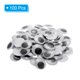 thumbnail image 3 of Uxcell 1.6 Inch Googly Eyes, 100 Pcs, 3 of 7
