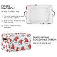 thumbnail image 2 of Yayeee Canvas Storage Basket with Handles for Shelves Fabric Bins Closet Organizer, Santa Hats Pattern, 2 of 8