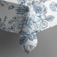 thumbnail image 5 of Pioneer Flower Floral Print Pattern Square Tablecloth,Waterproof Square Table Cover,Wipeable Spillproof Washable Table Cover for Home Kitchen Party Decor 42"X42"(107x107cm), 5 of 6