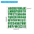 thumbnail image 2 of Uxcell Vinyl Letters Numbers Stickers Kit, Self Adhesive Decals for Mailbox, Sign Dark Green 1224 Pieces 12 Sheets, 2 of 6