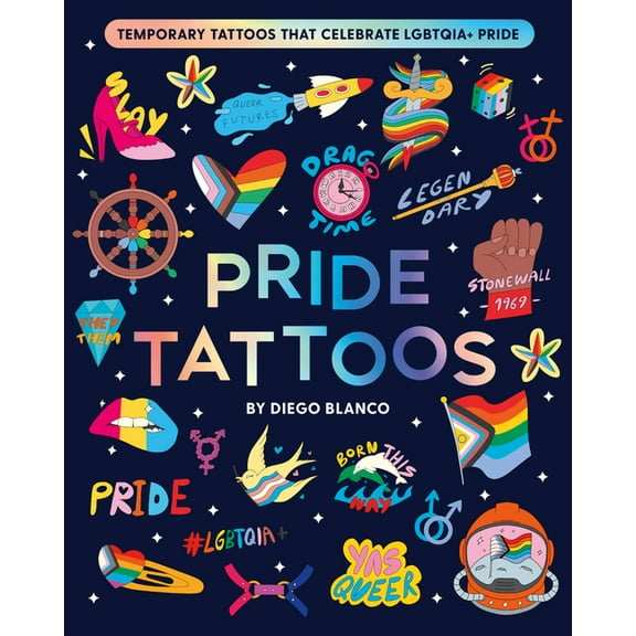 Pride Tattoos: Temporary Tattoos That Celebrate Lgbtqia  Pride, (Paperback)
