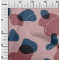 thumbnail image 2 of oneOone Georgette Viscose Dusty Pink Fabric Abstract Organic Shape Craft Projects Decor Fabric Printed By The Yard 42 Inch Wide, 2 of 4