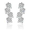 thumbnail image 1 of Aretes Ocean Heart OH16-1019 de oro blanco con cristales corte diamante blancos, 1 of 2