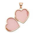 thumbnail image 4 of Finest Gold 14K Rose Gold 15 mm Reversible Heart Locket Pendant, 4 of 5