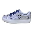 thumbnail image 3 of Women's Cuce White Indianapolis Colts Crystal Team Logo Sneakers, 3 of 3