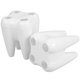 thumbnail image 2 of 2 soportes para cepillos de dientes con forma de diente, para encimera de baño, con 4 orificios, organizador único para niños y adultos, 2 of 7