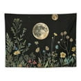 thumbnail image 5 of Shiartex Moonlit Garden Tapestry Moon Tapestry Flower Tapestry Colorful Plants Tapestry Black Tapestry Floral Tapestry Wall Hanging Decor for Room Multi Size Painting, 5 of 6