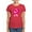 Red, variant on CafePress - Breast Cancer Ribbon And Heart Women's Dark T Shir - Women's Traditional Fit Dark T-Shirt