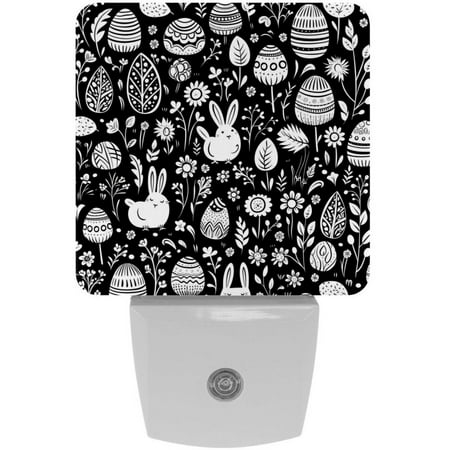 

Black and White Easter LED Square Night Lights - Elegant and Energy Efficient Lighting Solutions for Every Room - for Bedrooms Bathrooms and Hallways