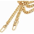 thumbnail image 4 of Correa para bolso con eslabones de hierro, accesorios de cadena, correas de repuesto para bolso, bandolera/bandolera, con 2 hebillas de metal, dorado, 1 paquete, dorado ER, 4 of 5