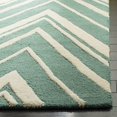 thumbnail image 3 of Safavieh Cambridge 3' X 5' Hand Tufted Wool Rug in Teal and Ivory, 3 of 4