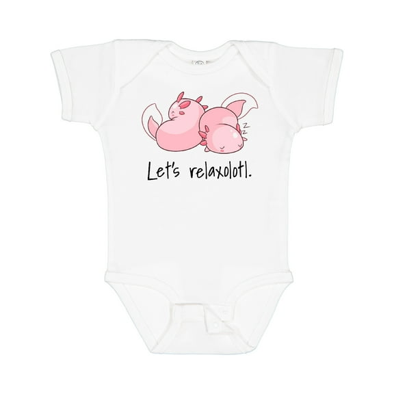 Inktastic Let's Relaxolotl with Sleeping Axolotls Boys or Girls Baby Bodysuit
