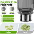 thumbnail image 3 of Extractor de Jugos Prensado en Frío, Extractor de Jugo con Conducto de Alimentación Ancho de 13 cm, 350W, Alto Rendimiento de Jugo, Exprimidor de Masticación Lenta para Frutas y Verduras Enteras, 3 of 8