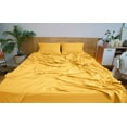 thumbnail image 2 of Mezzati Brushed Microfiber Bed Sheet Set - Ultra Soft and Lightweight for Ultimate Sleep Comfort, Wrinkle Free and Color Fade Resistant, 3pc Twin XL Yellow, 2 of 5