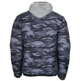 thumbnail image 3 of 9 Crowns Men's Lightweight Puffer Puffy Jacket (Blue/Camo, XX-Large), 3 of 5