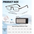 thumbnail image 4 of Ultra Thin Folding Reading Glasses for Men 2 Pack Blue Light Blocking Compact Computer Foldable Readers With Case, 4 of 7