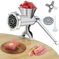 thumbnail image 1 of HLONK Manual Meat Grinder with Handle Meat Crank Rustproof Meat Grinder Sausage Maker Table Mount Pork Mincer with 3 Sausage Maker Tube Multifunctional Grinding Machine for Home Kitchen, 1 of 8