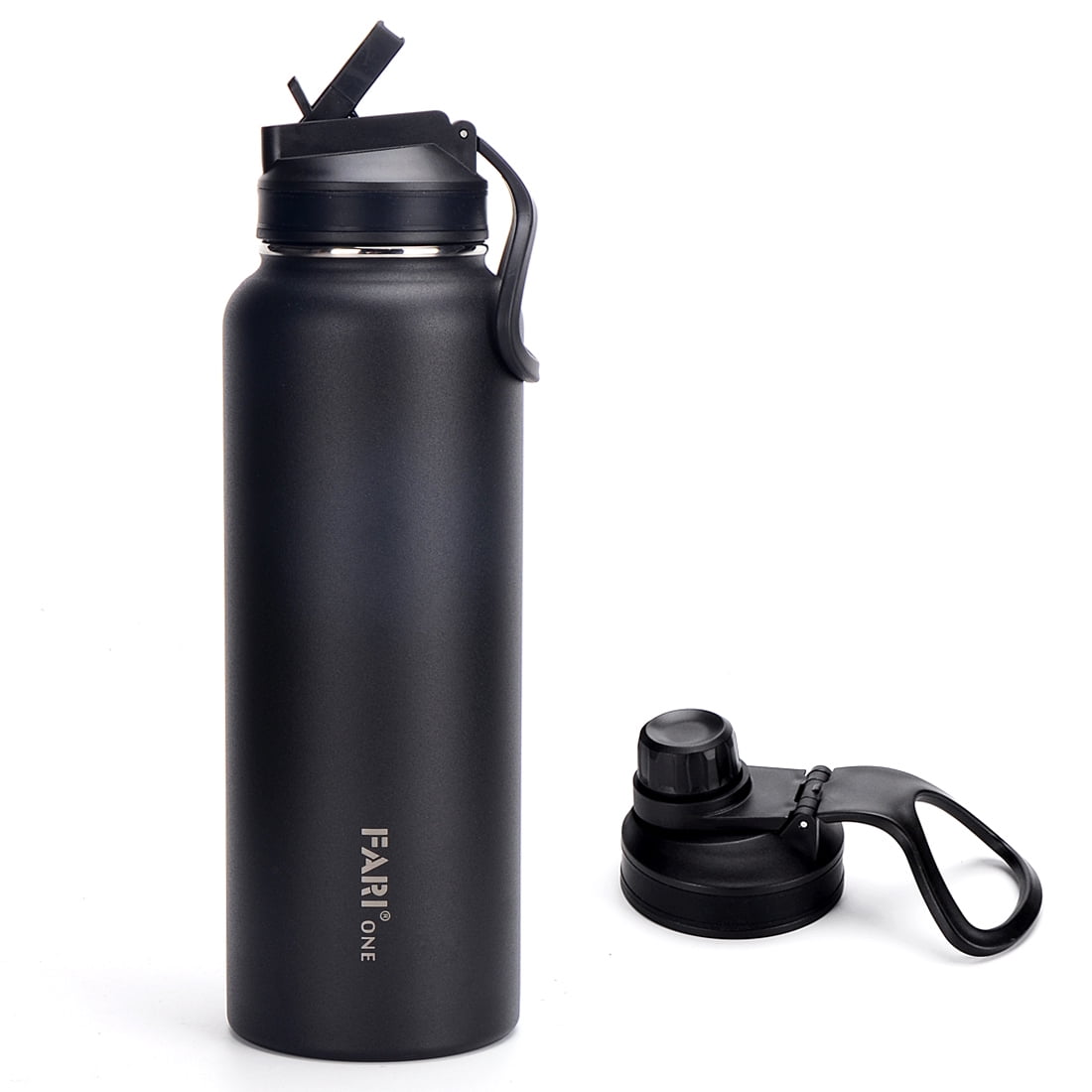 Insulated Water Bottle With 2 Lids By Cruet- Stainless Steel Double-Walled  Leakproof Thermos With Straw Lid For Cold Drinks, Flip Lid For Hot Beverages,  Vacuum Insulated, Reusable Modern Bottle- 32oz - Yahoo