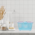 thumbnail image 2 of 2 Pcs Mini Toy Basket Kids Grocery Basket with Handles Easter Eggs Baskets Kitchen Pretend Play Small Storage Basket Toy for Kids Toddlers Party Favors Blue Pink, 2 of 6