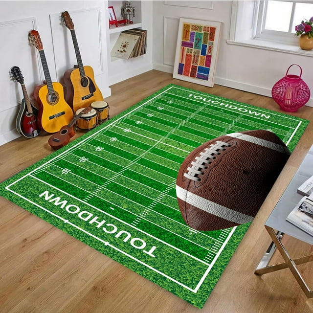 Alfombra de fútbol antideslizante para dormitorio, 150 x 210 cm, de Carpet Osimiccp