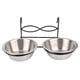 thumbnail image 3 of Cuencos de comida Dolles de acero inoxidable, comedero para comida para perros y gatos, comedero con gancho para colgar, cuenco de alimentació para mascotas, plato de comedor, 3 of 7
