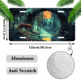 thumbnail image 2 of 1 Pcs 2D Flat License Plate Covers & Frames, A Wolf under a Full For Decorative Front, Waterproof For Decoration Aluminum License Plate Covers & Frames Cover For Men Women, 12" X 6", 2 of 7