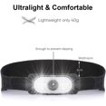thumbnail image 4 of Faros delanteros LED, faros delanteros recargables por USB con sensor de movimiento, iluminación de 8 modos de 300 lm IPX4 resistente al agua, 30 horas continuas, pesca, camping, lectura, senderismo, ciclismo Vhermosa GX-171-2, 4 of 6