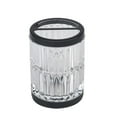 thumbnail image 1 of hometrends Glass Toothbrush Holder with Black Metal Trim, 1 of 3