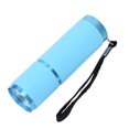thumbnail image 3 of Yucurem 9LED Mini Flashlight Camping Light Waterproof Aluminum Alloy Torches Portable Lighting Tools (Sky Blue), 3 of 10