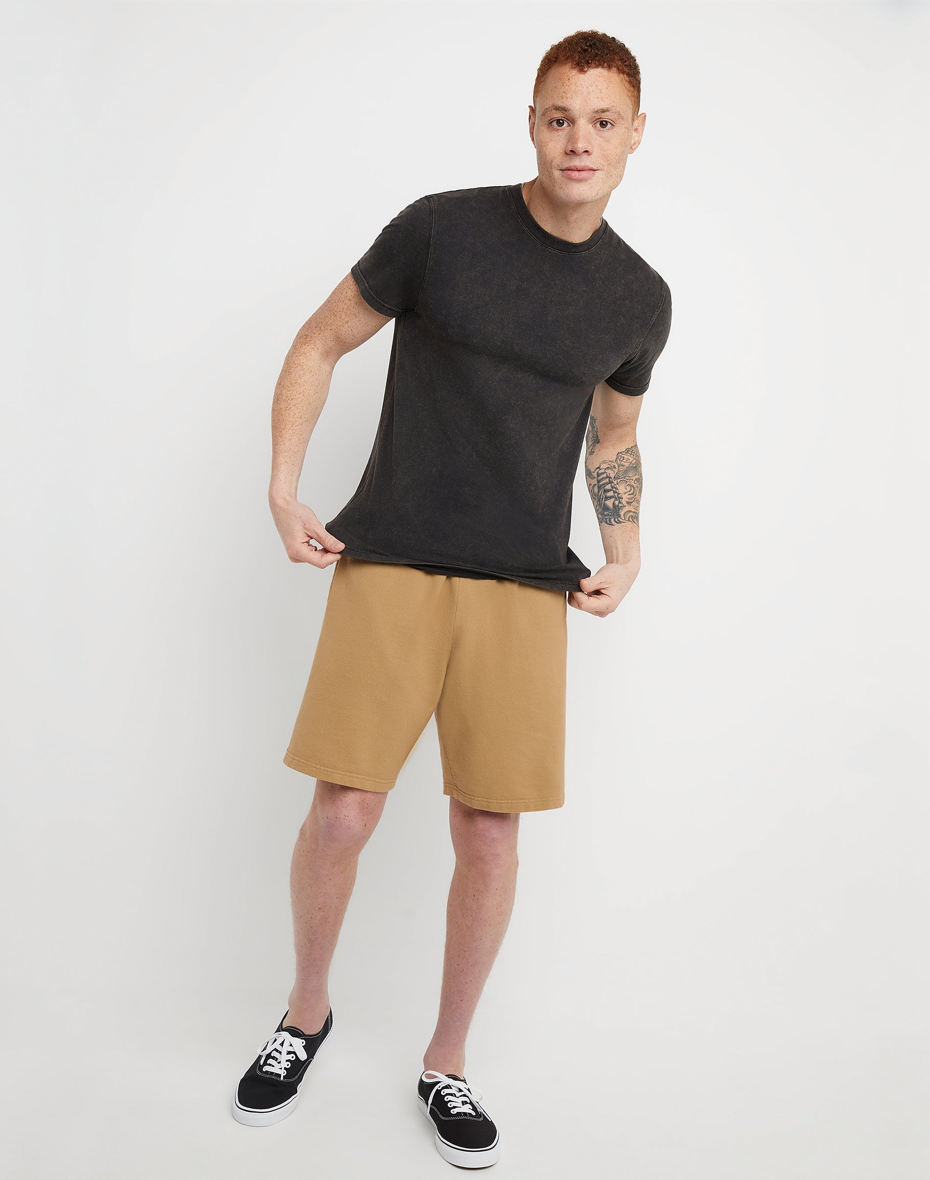 Hanes Men's Garment Dyed Sweat Shorts, 8