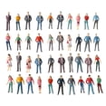 thumbnail image 2 of 100pcs 1:100/1:150/1:75/1:50 Scale Plastic People Figures Model Building Passengers DIY Character Mixed Color Pose Kids Toys, 2 of 2