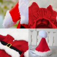thumbnail image 4 of Miaocao Christmas Dog Santa Costume Outfit, Xmas Puppy Santa Claus Clothes Suits Hat for Pet Dogs Cats Party New Year Funny Cosplay (Red, X-Large), 4 of 6