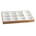 thumbnail image 3 of Premium Bamboo Wood Stackable Jewelry Tray Showcase Display Organizer, 12 Grid White 12 Grids, 3 of 10