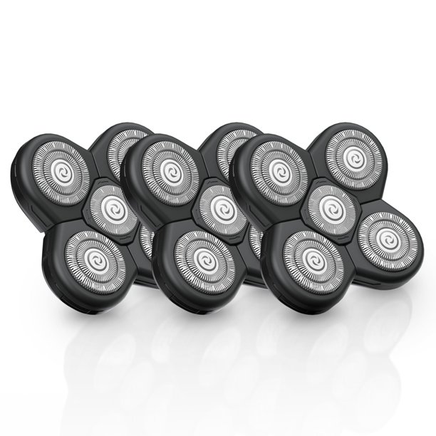 Freebird FlexSeries Blade Paquete de 3 recambios: sin irritación, golpes de afeitar o pelos encarnados, diseño ultra afilado, duradero, seguro para el cuero cabelludo, instalación QuickSnap, reemplaza