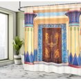thumbnail image 5 of Ambesonne Egyptian Shower Curtain, Egypt Building, 69"Wx75"L, Multicolor, 5 of 5