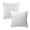 White, variant on Phantoscope Decorative Throw Pillow Set, Soft Silky Velvet & Quilt Striped Velvet Series Cushion Bundle, for Sofa Couch Bedroom, White, 18" x 18"