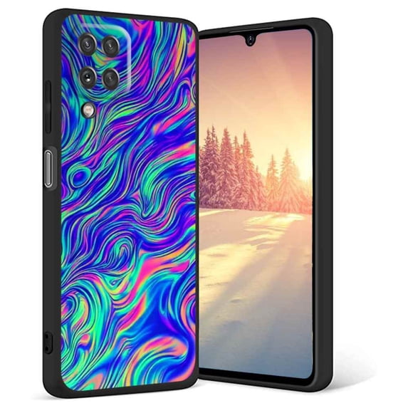Compatible with Samsung Galaxy A42 Phone Case, Psychedelic-Trippy-Visuals-Colors-14 Case Silicone Protective for Teen Girl Boy Case for Samsung Galaxy A42