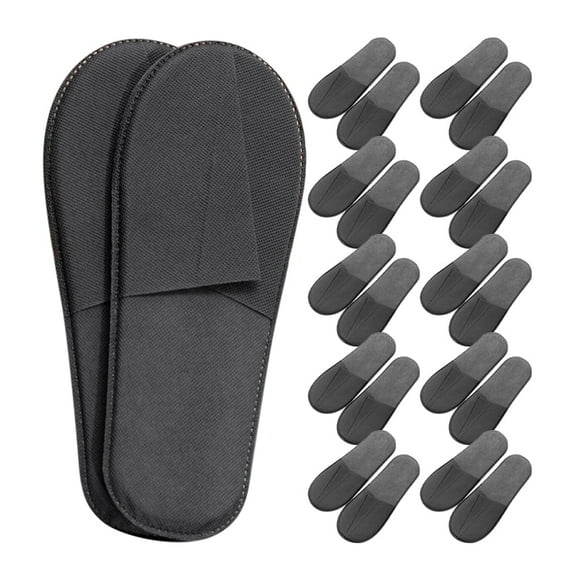 20 Pairs Disposable Slippers House Slippers Non Woven Slippers Guest Slippers