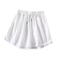 thumbnail image 5 of ZyeKqe Wide Leg Shortsfor Women Casual Summer Drawstring Shorts High Waisted Comfy Shorts with Pockets 3 Pack, 5 of 9