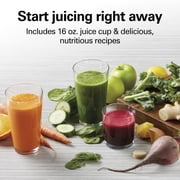 Hamilton Beach Big Mouth Pro Juicer Machine for Fruits and Vegetables with Extra Large Chute, Extractor de Jugos, Stainless Steel