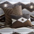 thumbnail image 2 of Bitter Creek Oversized Comforter Set Queen/Grey/Brown, 2 of 5