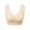 Apricot, variant on Tinglu Plus Women Bras Wire Free Brassiere Comfy Sport Bra with Removable Pads