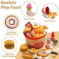 thumbnail image 2 of Juego de comida rápida Pretend Play Food Toy Hydeem, 80 unidades con almacenamiento, 2 of 7