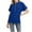 K-Blue, variant on Women's Fashion Casual Solid Womens Sweaters Zip Color Casual Short Sleeved Womens Sweatshirts and Hoodies Hoodie Top