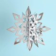 thumbnail image 4 of Decoraciones de copo de nieve colgantes de Navidad, 12 piezas de copos de nieve de papel blanco en 3D para decoración de árboles de Navidad, decoración de Navidad para fiestas de Año Nuevo, maravilla Afortunado Sencillez, 4 of 5