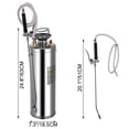 thumbnail image 3 of BENTISM 3Gal Stainless Steel Sprayer, Set with 20’’ Wand& Handle& 3.3’’ Reinforced Hose, Hand Pump Sprayer with Pressure Gauge&Safety Valve, Adjustable Nozzle Suitable for Gardening and Sanitizing, 3 of 10