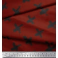 thumbnail image 3 of Soimoi Red Velvet Fabric Brush Stroke Abstract Printed Fabric 1 Yard 58 Inch Wide, 3 of 3
