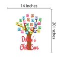 thumbnail image 3 of DAYCARE - Vinyl Daycare Kids Playroom Removable Multicolored Alphabet Tree Decoration Customized Name Lettering Design Easy To Apply Wall Decal - Adhesive Child Care Wall Decal Sticker 14" x 20", 3 of 3