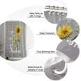 thumbnail image 5 of Sunflower with Bees Shower Curtain My Sunshine Grey Shower Curtains for Bathroom Curtain Sets with Hooks Waterproof Fabric Bath Curtain Extra Long 72" x 84", 5 of 6